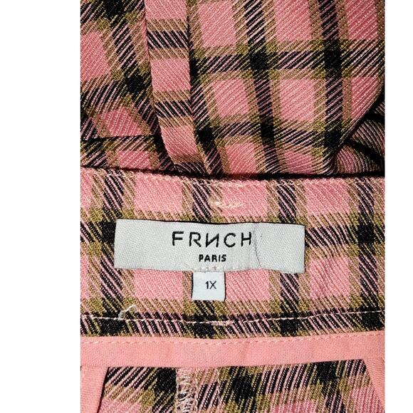 NWOT Anthropologie FRNCH Palmer Trousers $128 PLUS 1X Pink - Picture 7 of 9